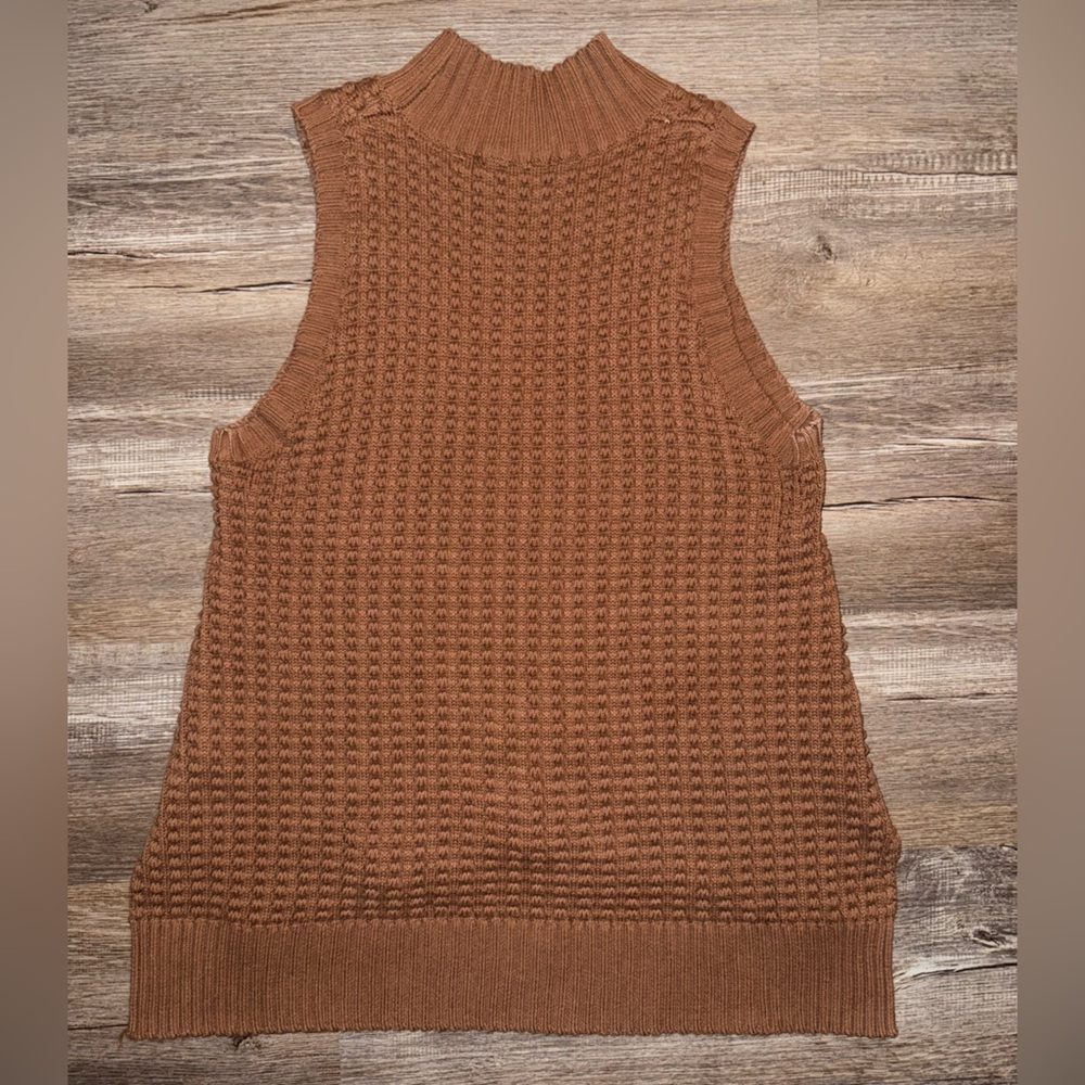 Brown Sleeveless Knit Sweater: French connection - Picture 5 of 12